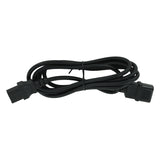 Huismerk iec320-c13 naar c14 stroomverlengkabel 2 meter - zwart