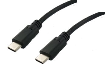 Huismerk usb2.0 type-c kabel 2 meter - zwart