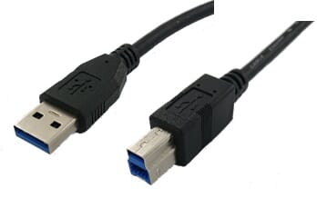 Huismerk usb3.0 a naar usb3.0 b kabel 2 meter - zwart