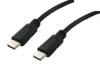 Huismerk usb3.1 gen 2 type-c kabel 1 meter - zwart
