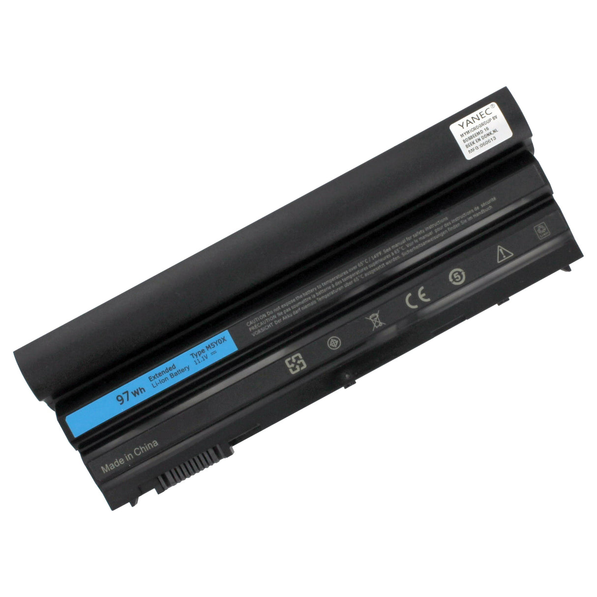 Yanec laptop accu extended 7800mah 87wh
