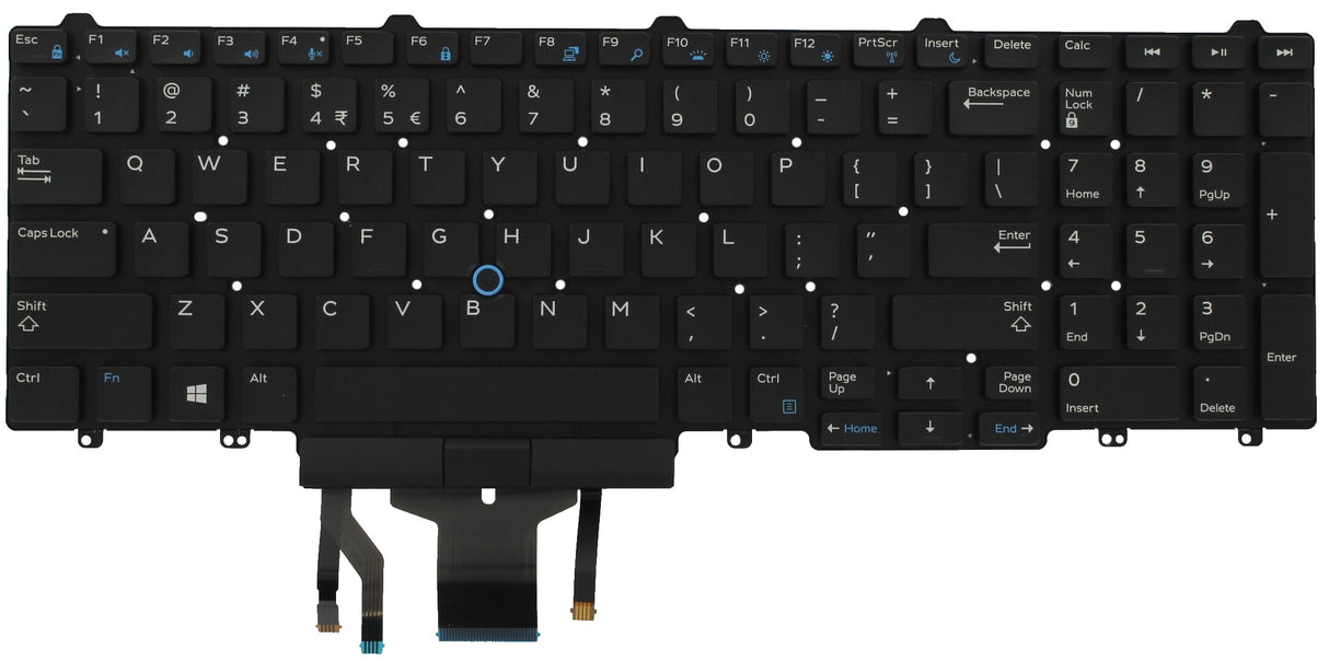 Dell laptop toetsenbord qwerty us + backlight
