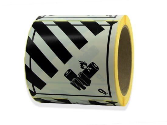 Bmz dangerous goods stickers (per 250 stuks)