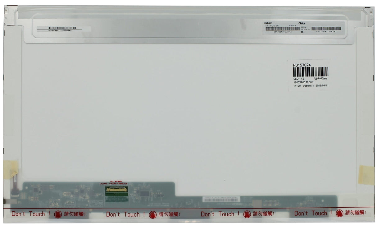Oem 17.3 inch lcd scherm 1600x900 mat 30pin edp