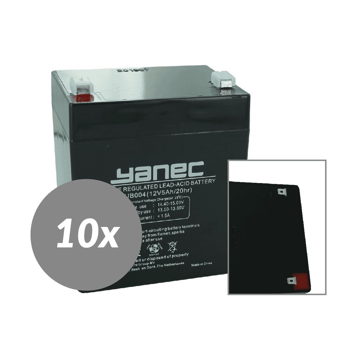 Yanec ups batterij vervangingsset rbc118j (excl. kabels)