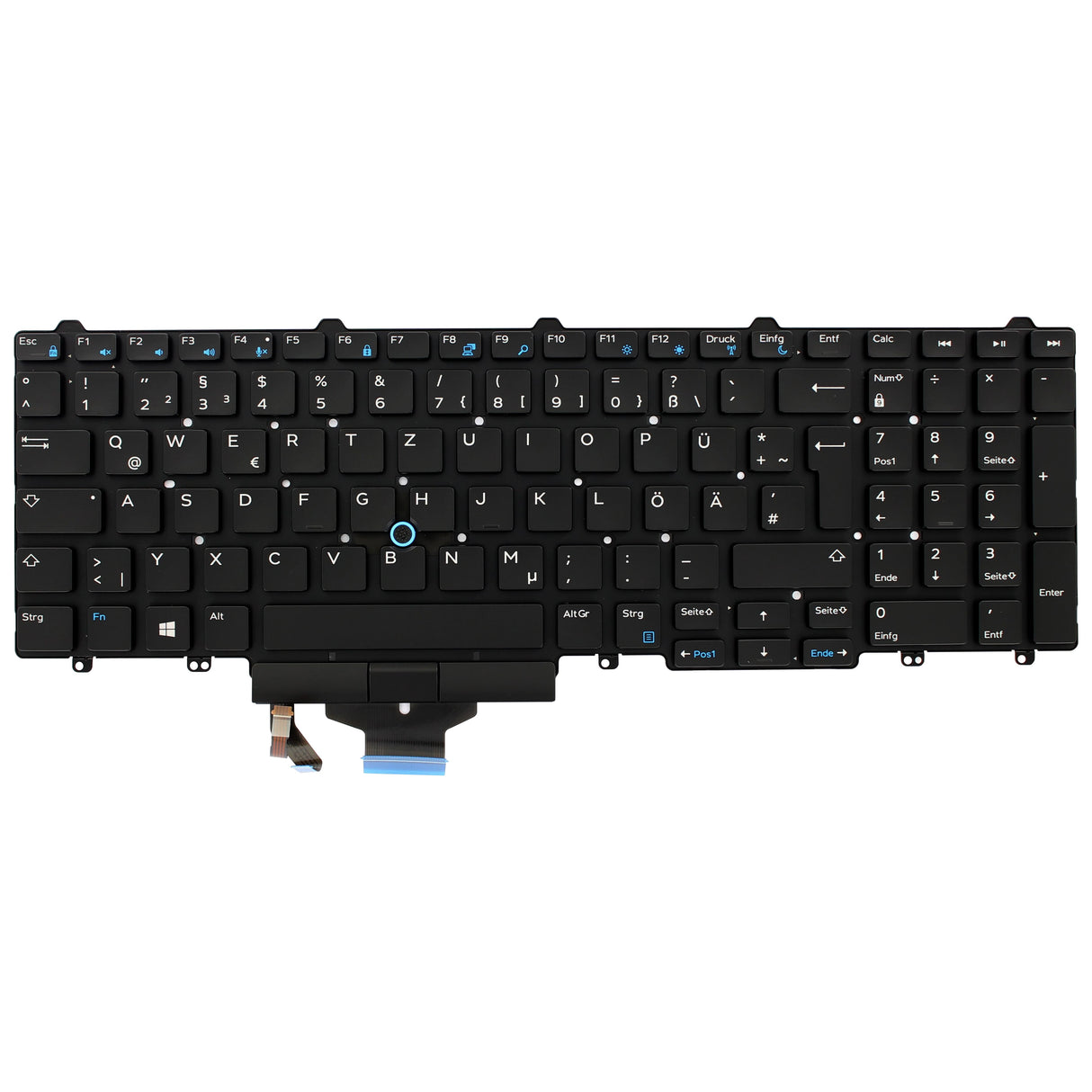 Dell laptop toetsenbord qwertz de