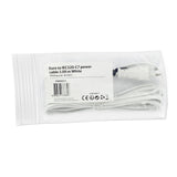 Huismerk euro naar iec320-c7 stroomkabel 3 meter - wit