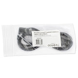 Huismerk iec320-c13 naar c14 stroomverlengkabel 2 meter - zwart