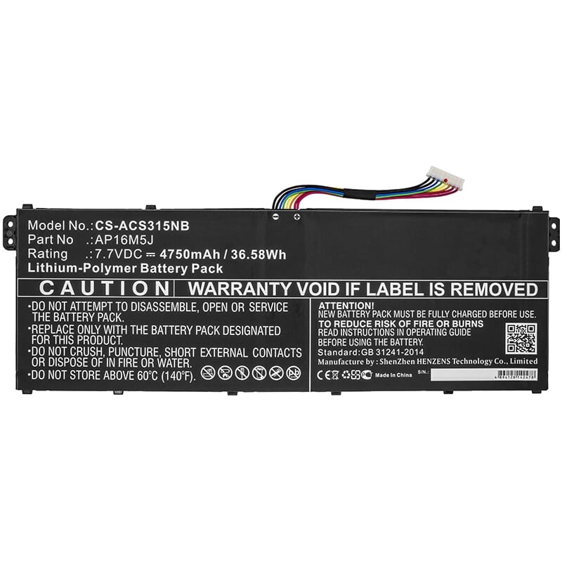 Replacement parts laptop accu 4750 mah