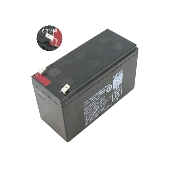 Yanec loodaccu 12v 7.5ah (6.3mm)