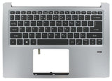 Acer laptop toetsenbord qwerty us + top cover - zilver