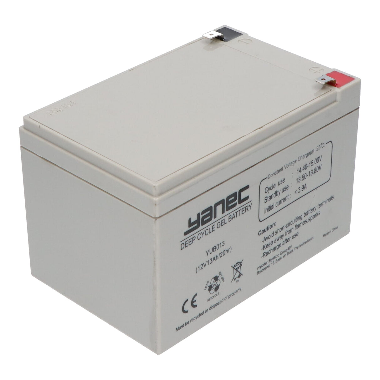 Yanec gel accu 12v 13ah