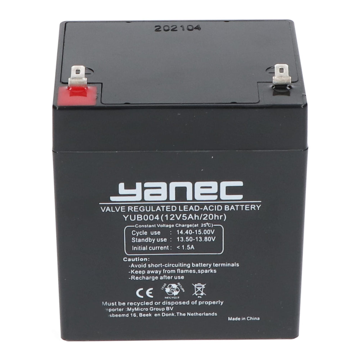 Yanec loodaccu 12v 5ah