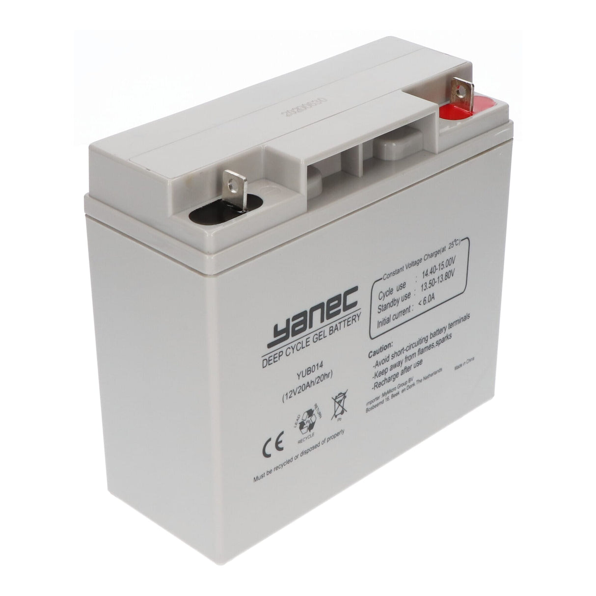 Yanec gel accu 12v 20ah