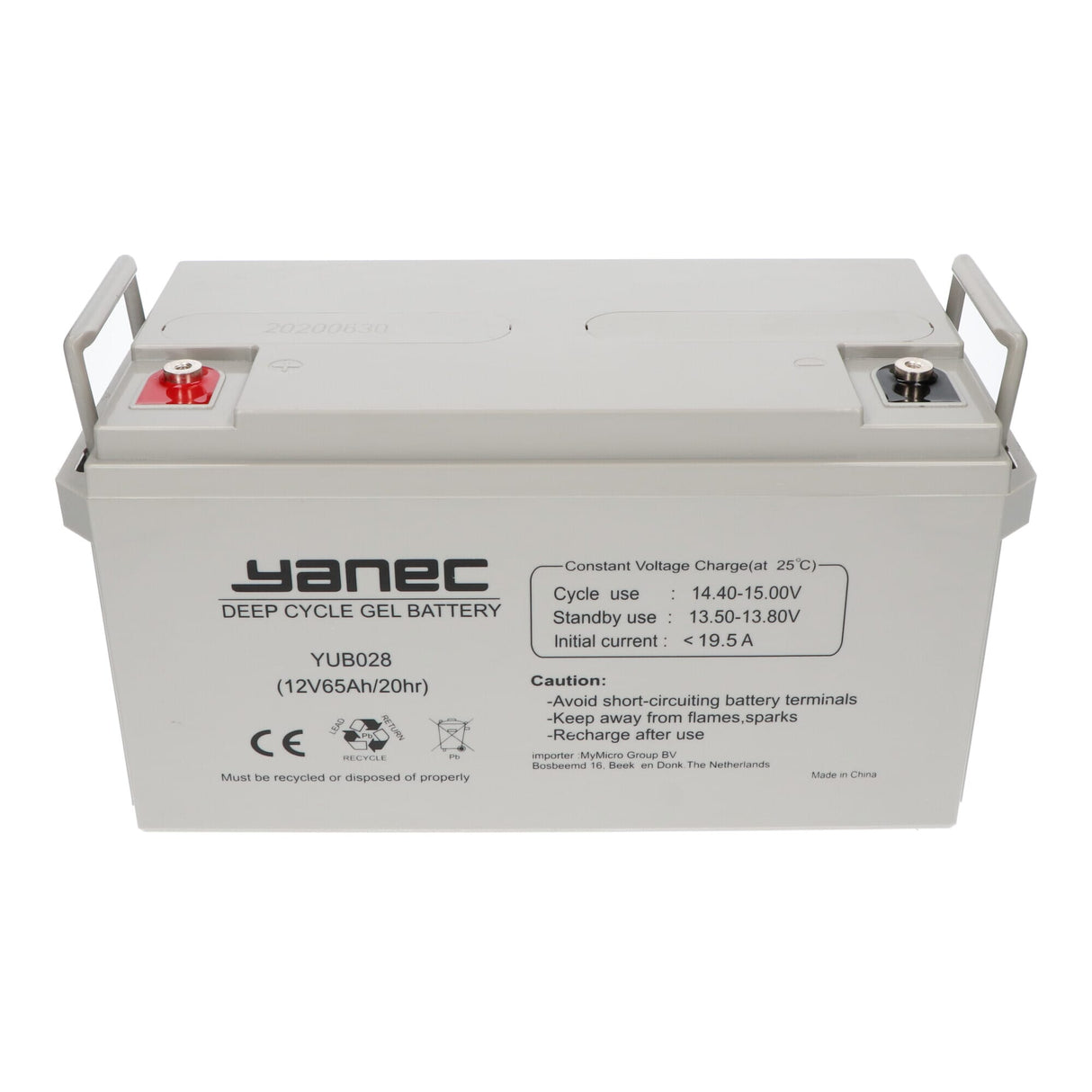 Yanec gel accu 12v 65ah