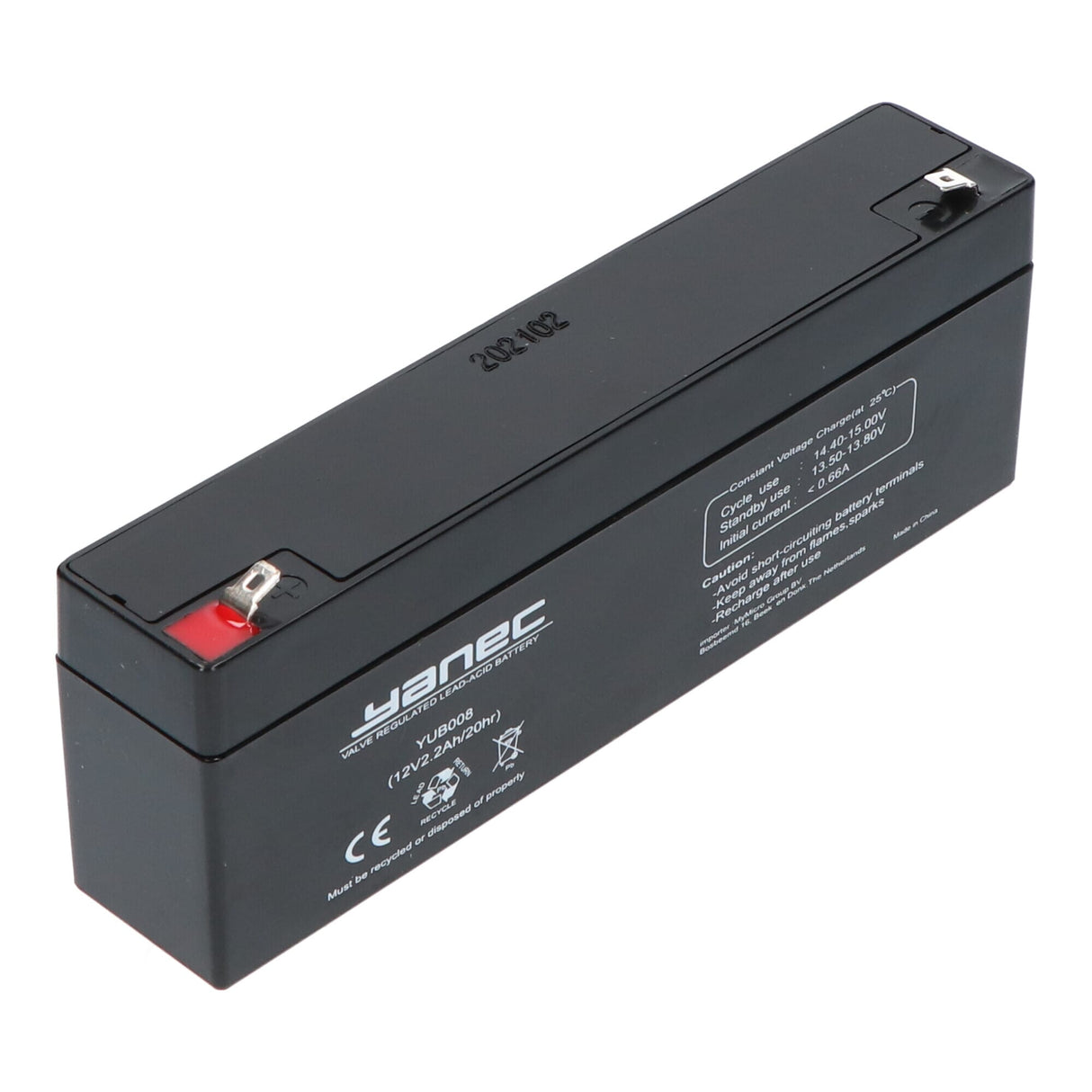 Yanec loodaccu 12v 2.2ah