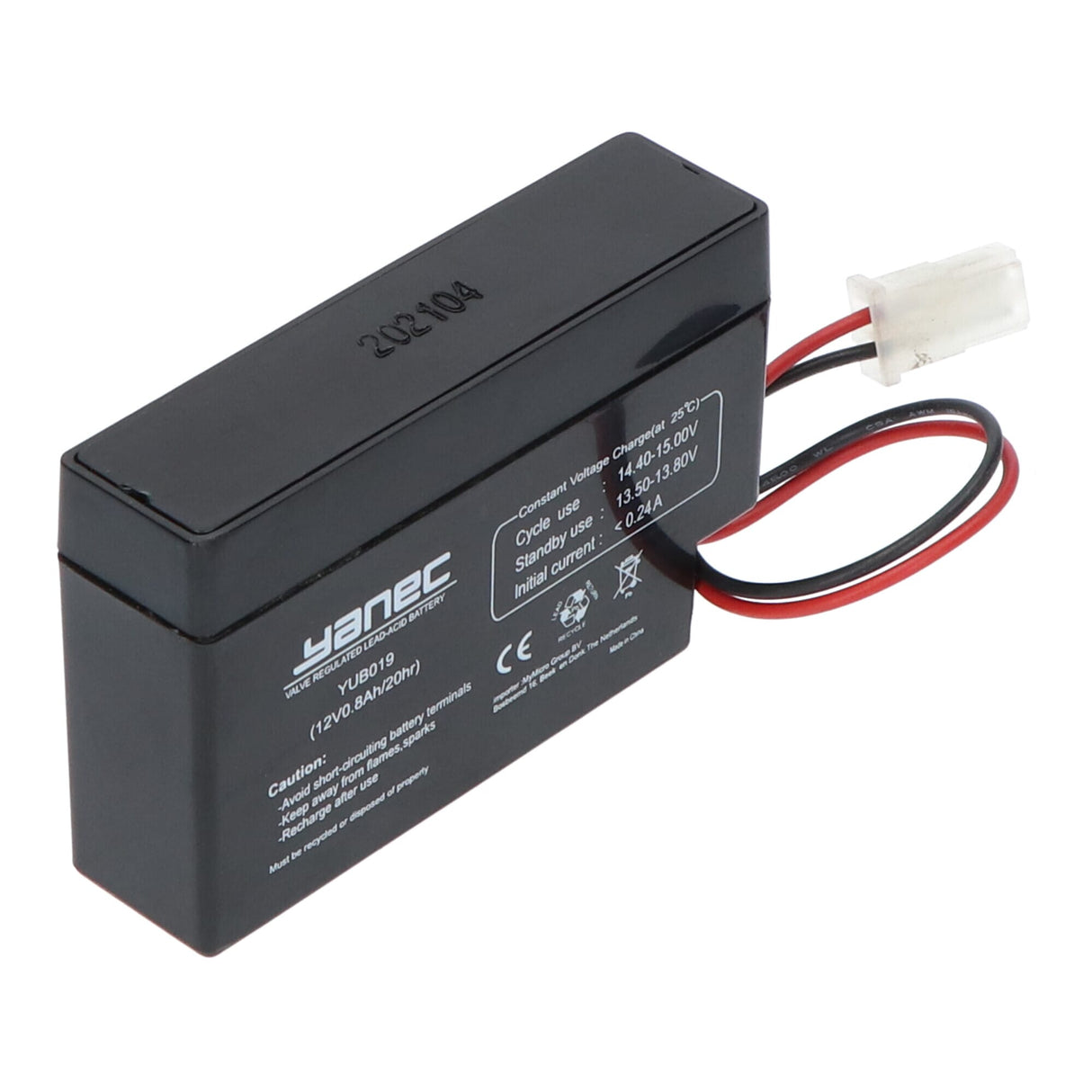 Yanec loodaccu 12v 0.8ah