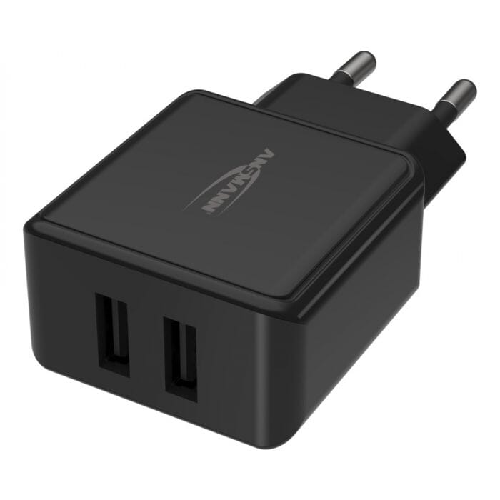 Ansmann home charger hc212 zwart 12w