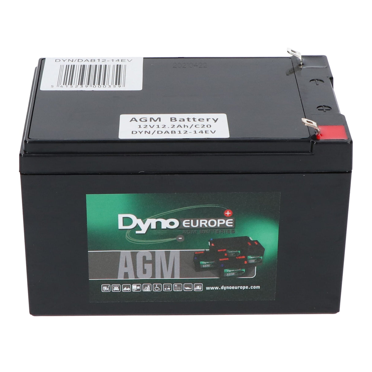 Dyno europe dyno agm accu 12v 16.4ah (cyclisch gebruik)