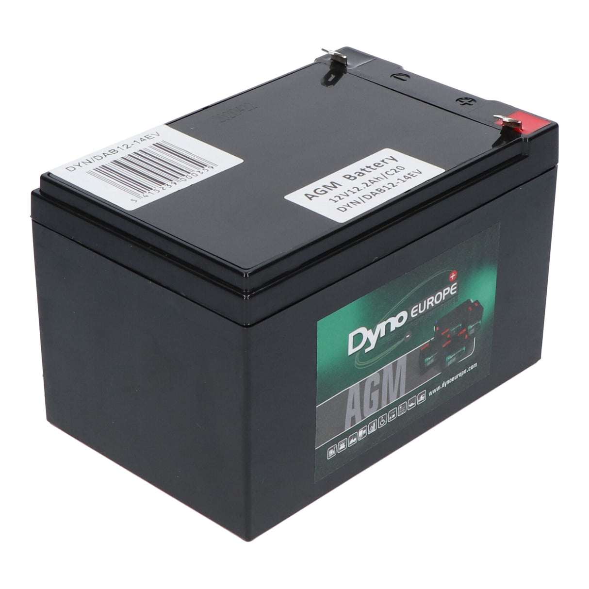 Dyno europe dyno agm accu 12v 16.4ah (cyclisch gebruik)
