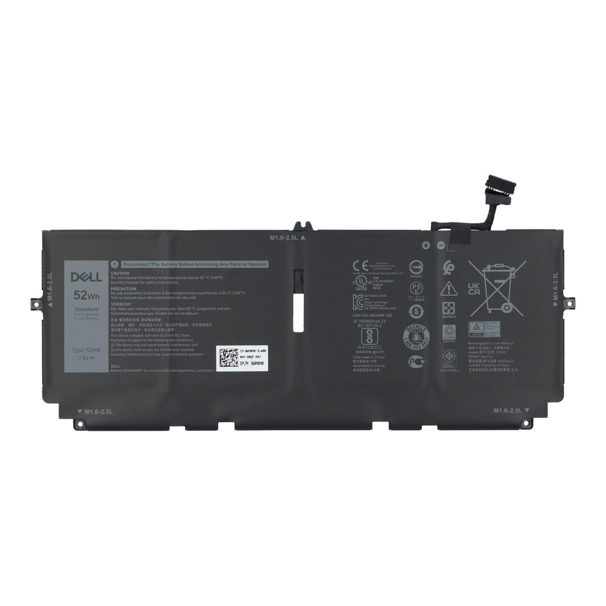 Dell laptop accu 6500 mah