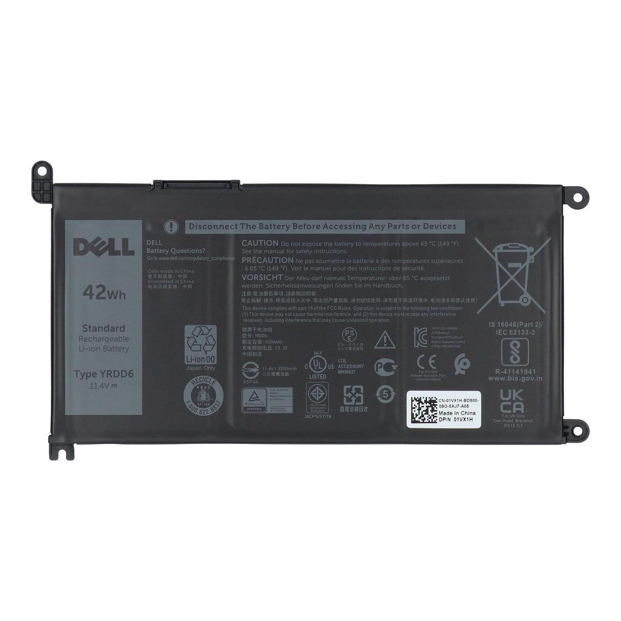 Dell laptop accu 3500 mah