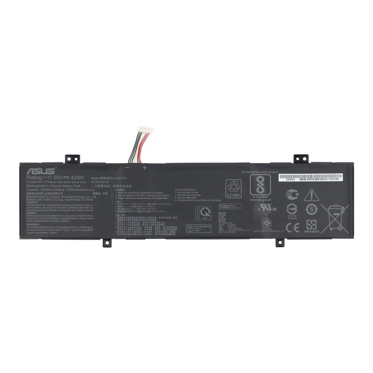 Asus laptop accu 3550 mah