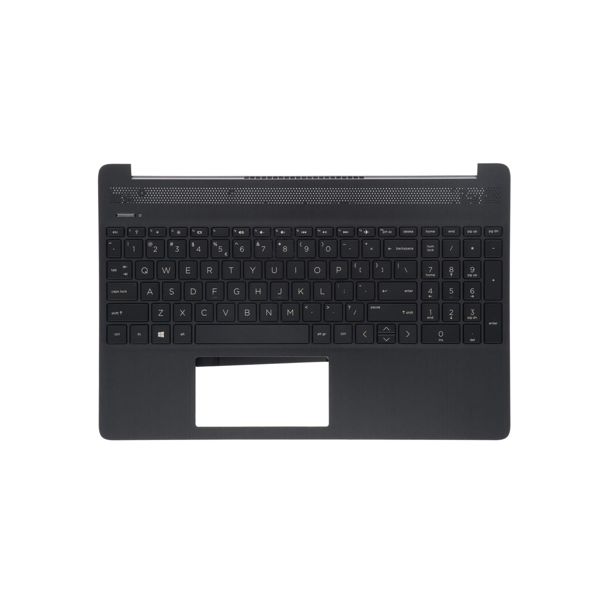 Hp laptop toetsenbord qwerty us + top cover - grijs