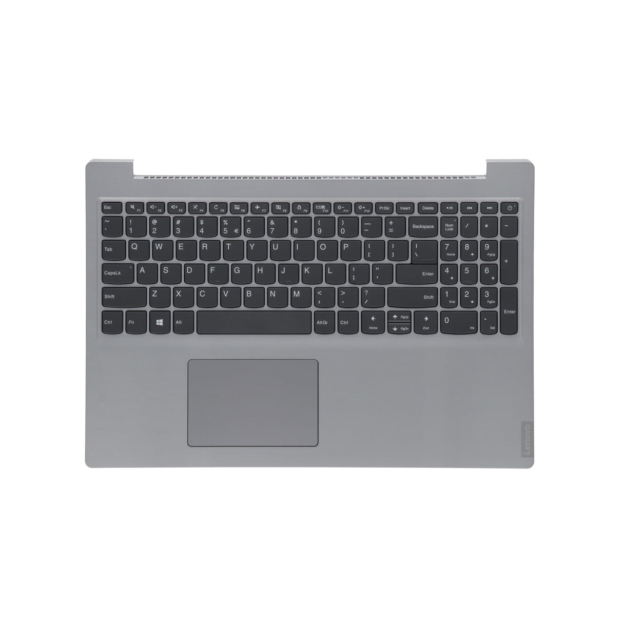 Lenovo laptop toetsenbord qwerty us + top cover - zilver