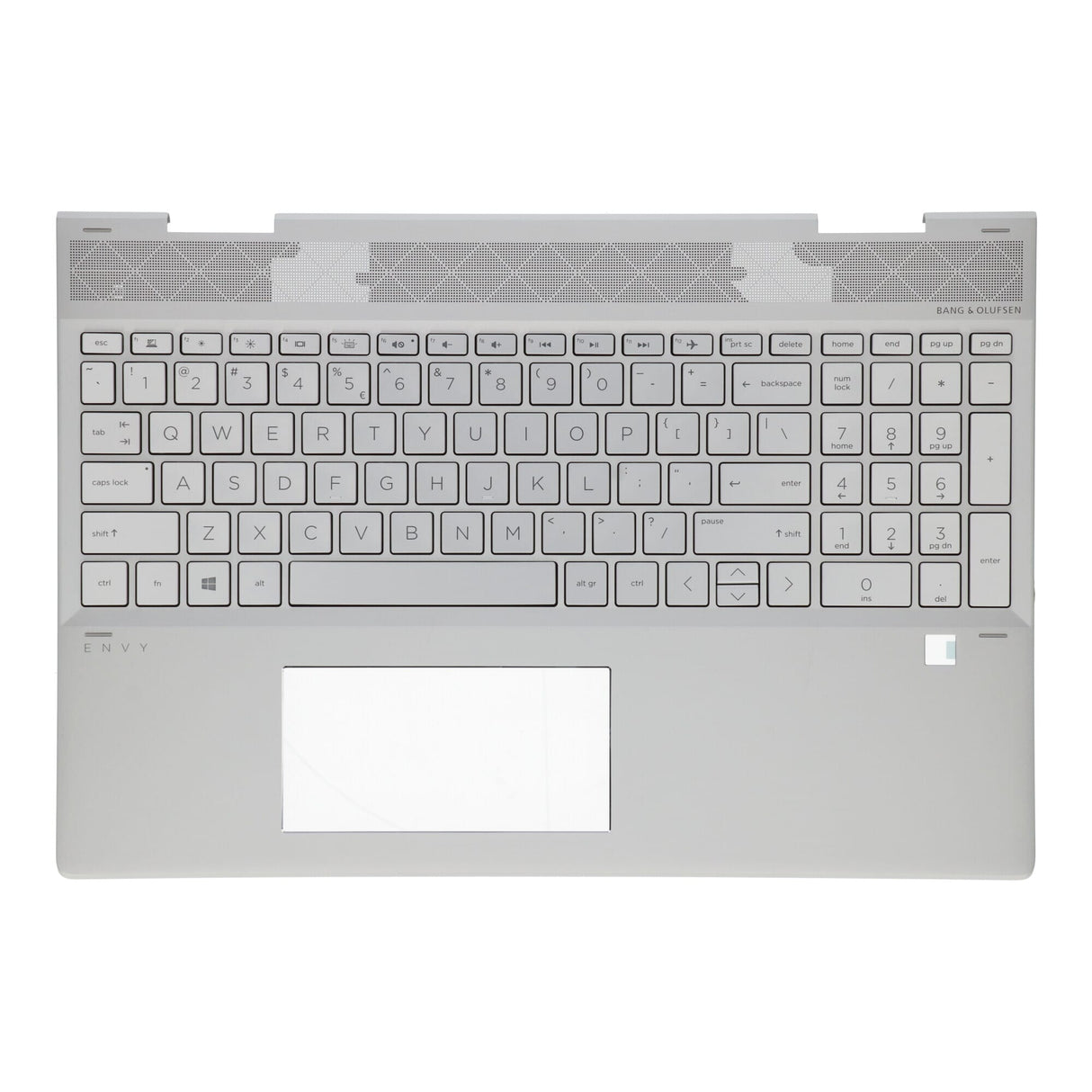 Hp laptop toetsenbord qwerty us + top cover - zilver