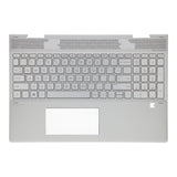 Hp laptop toetsenbord qwerty us + top cover - zilver