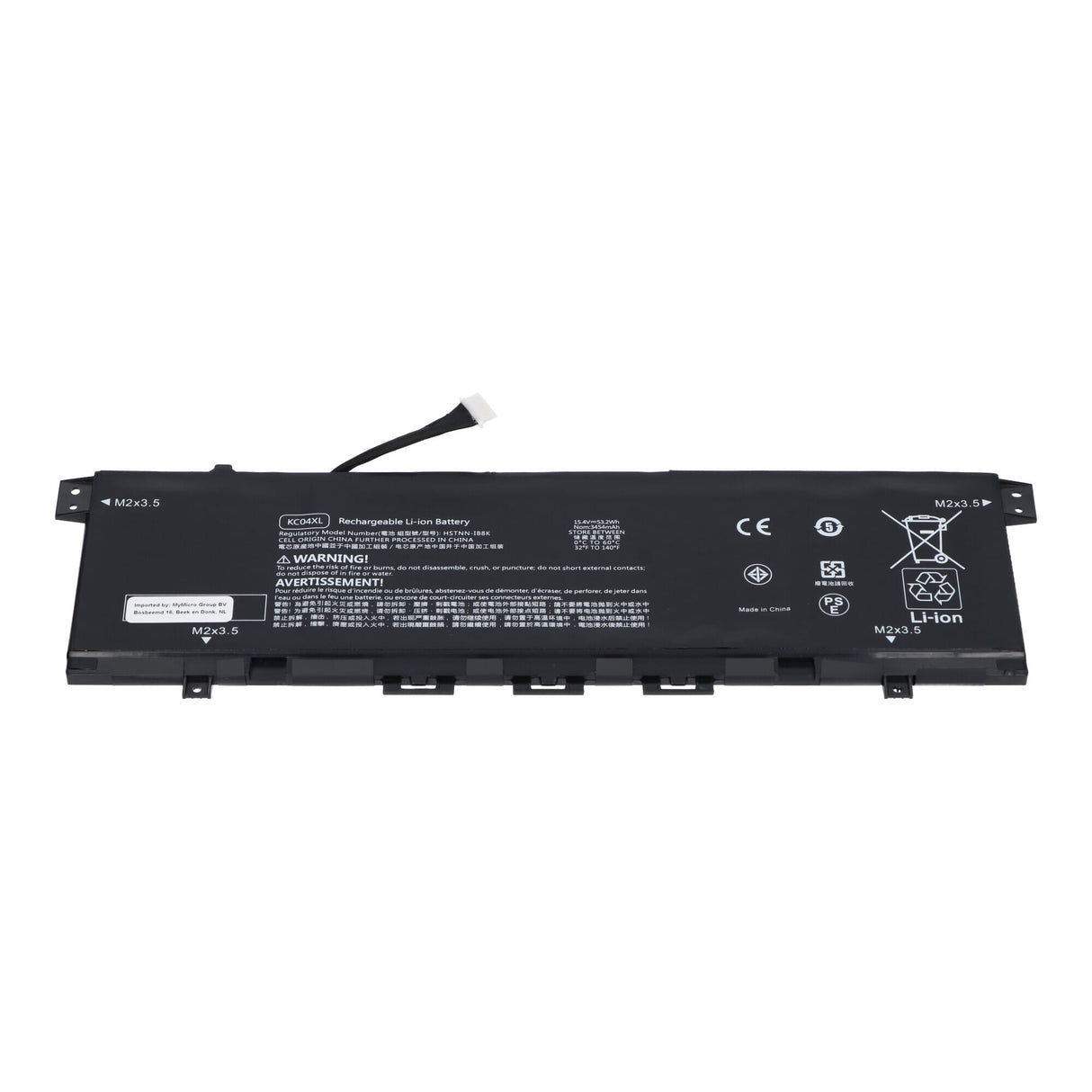 Replacement parts laptop accu 3400 mah