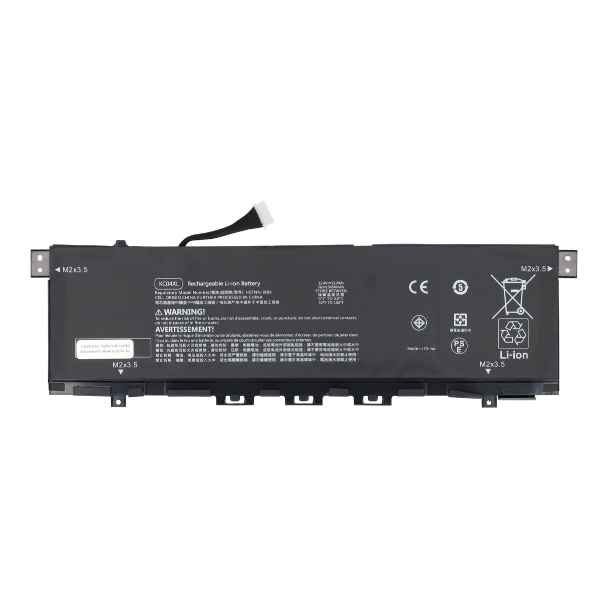 Replacement parts laptop accu 3400 mah