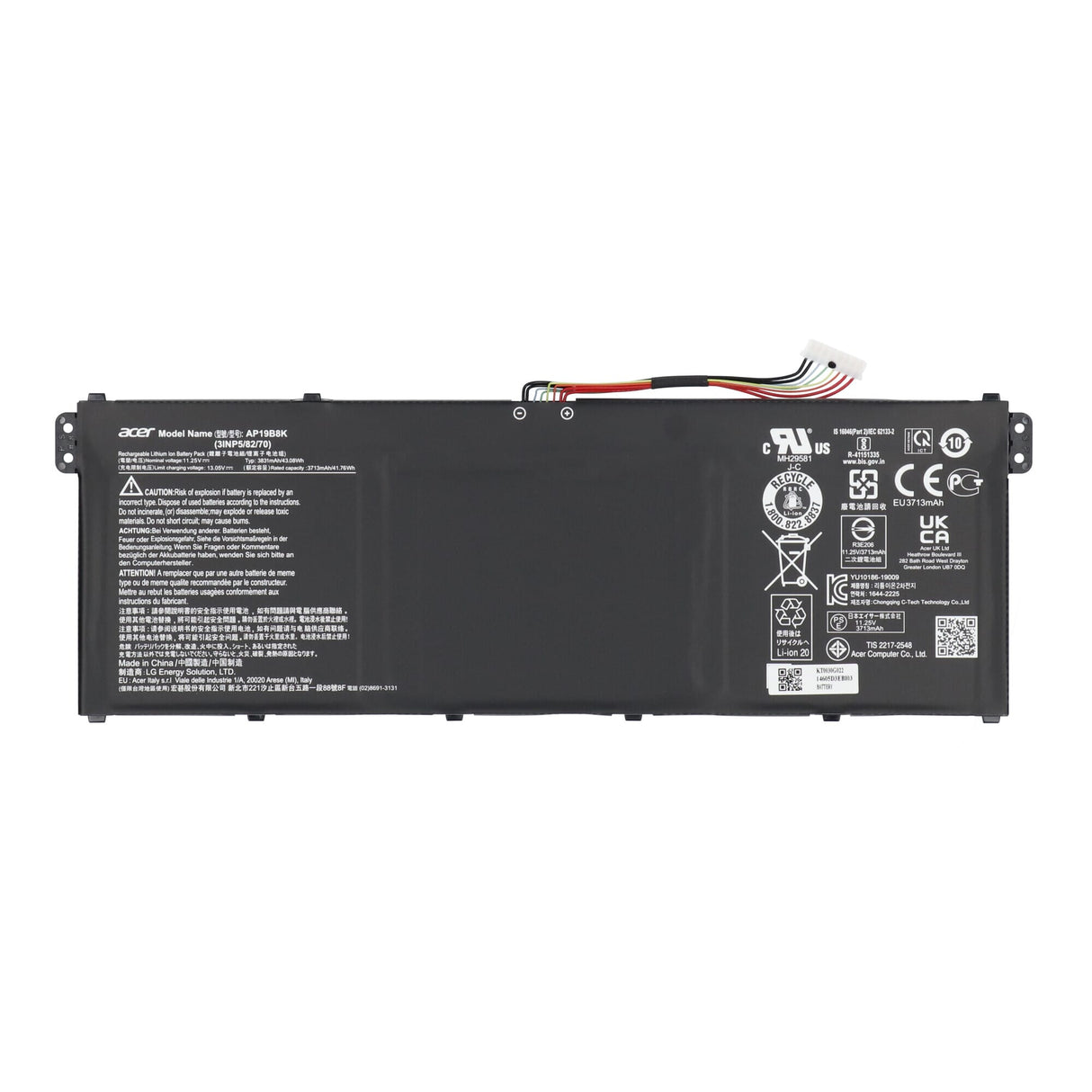 Acer laptop accu 11.25v 3831mah