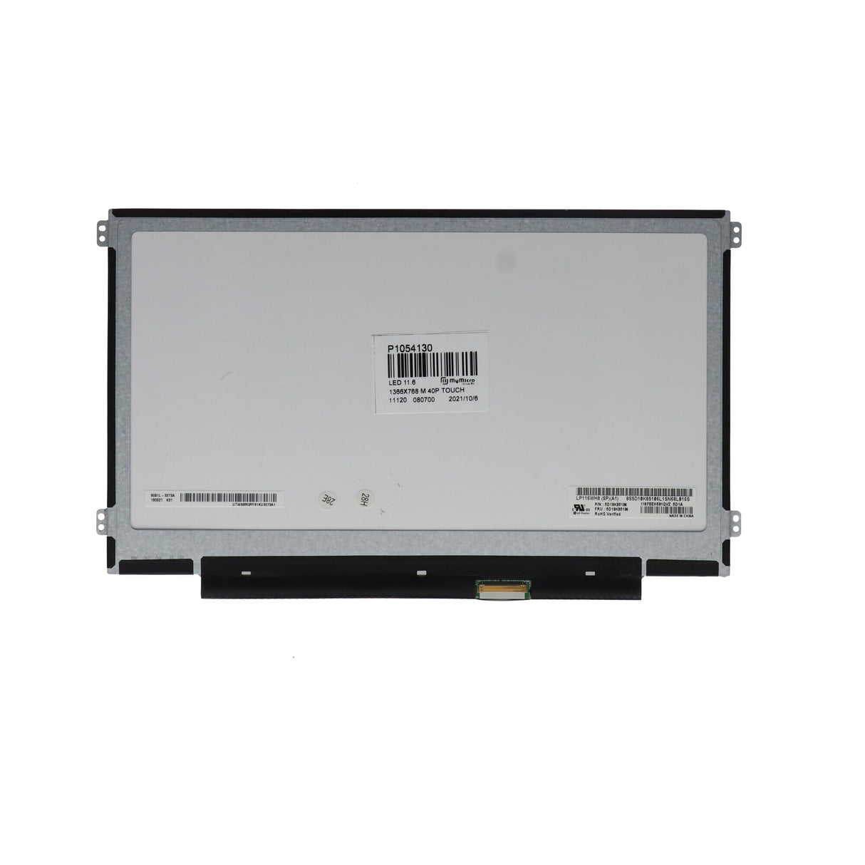 Oem 11.6 inch lcd scherm 1366x768 mat 40pin edp 20mm, touch