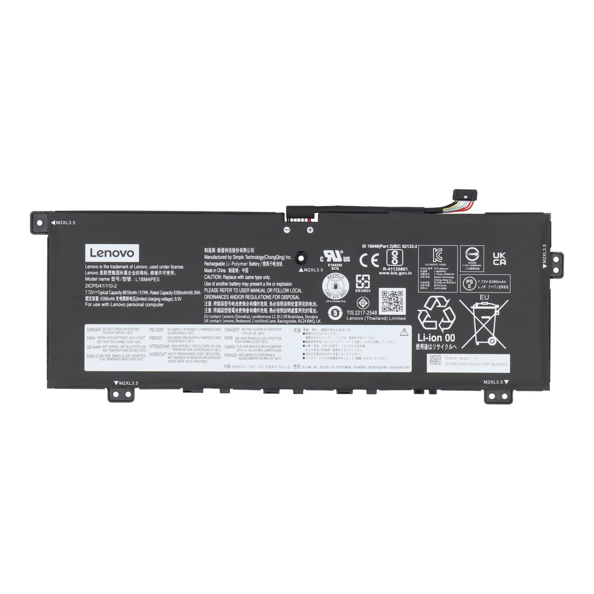 Lenovo laptop accu 6390 mah