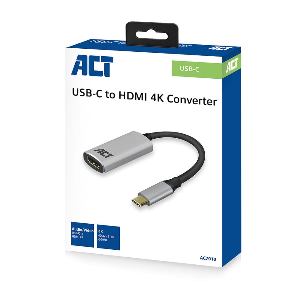 Act usb-c naar hdmi female adapter, 4k