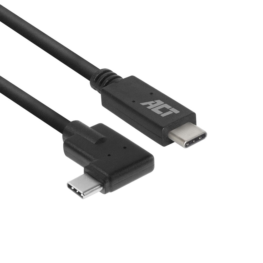 Act usb 3.2 gen1 aansluitkabel c male - c male (haaks) 1m