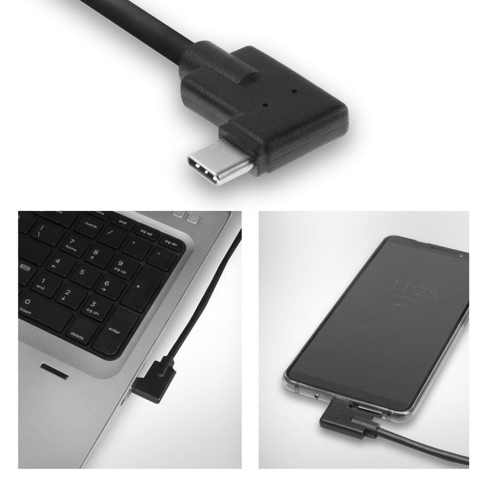 Act usb 3.2 gen1 aansluitkabel c male - c male (haaks) 1m