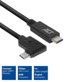 Act usb 3.2 gen1 aansluitkabel c male - c male (haaks) 1m