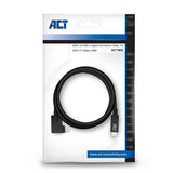 Act usb 3.2 gen1 aansluitkabel c male - c male (haaks) 1m