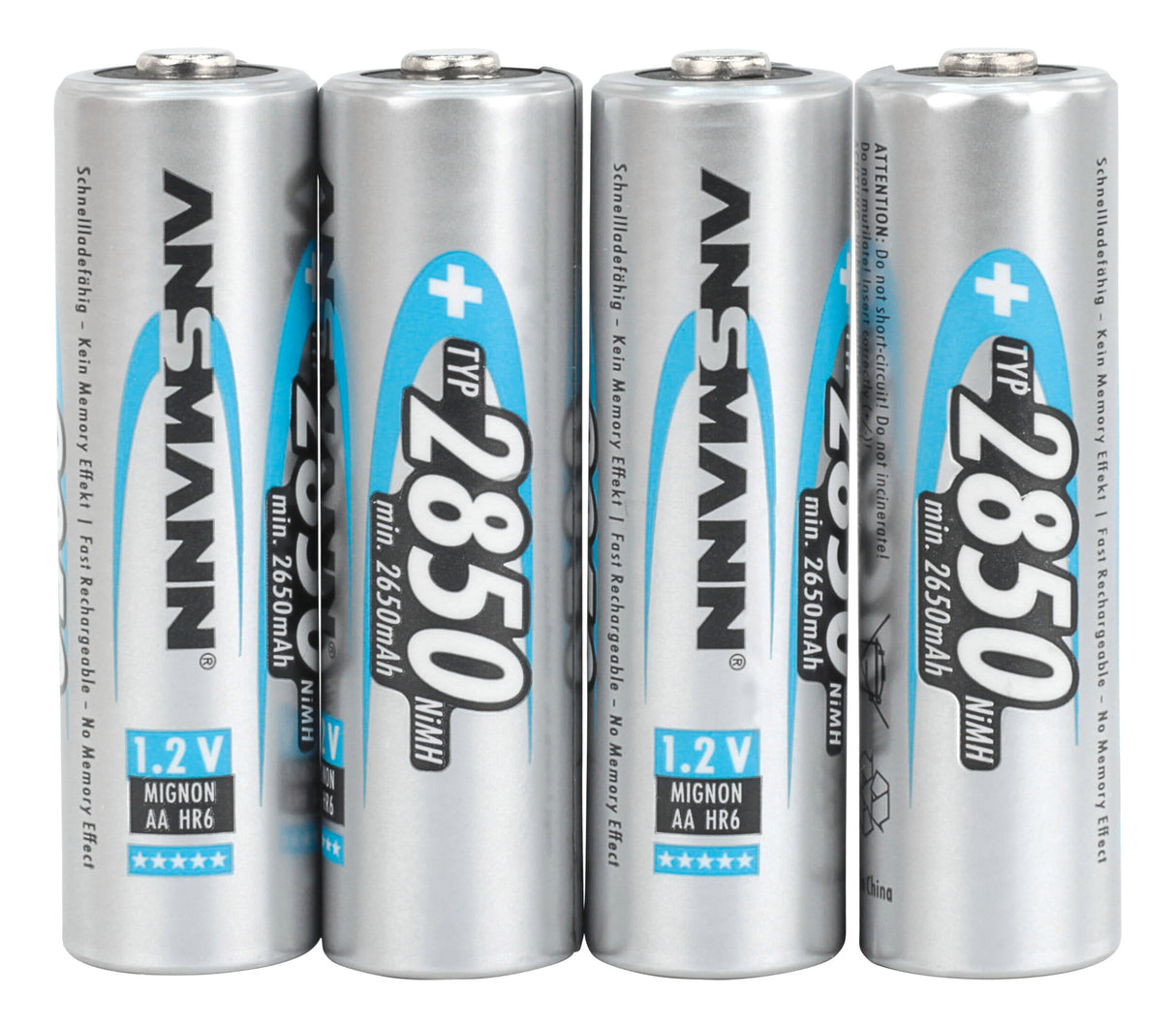 Ansmann nimh accu mignon aa typ 2850 4er blister
