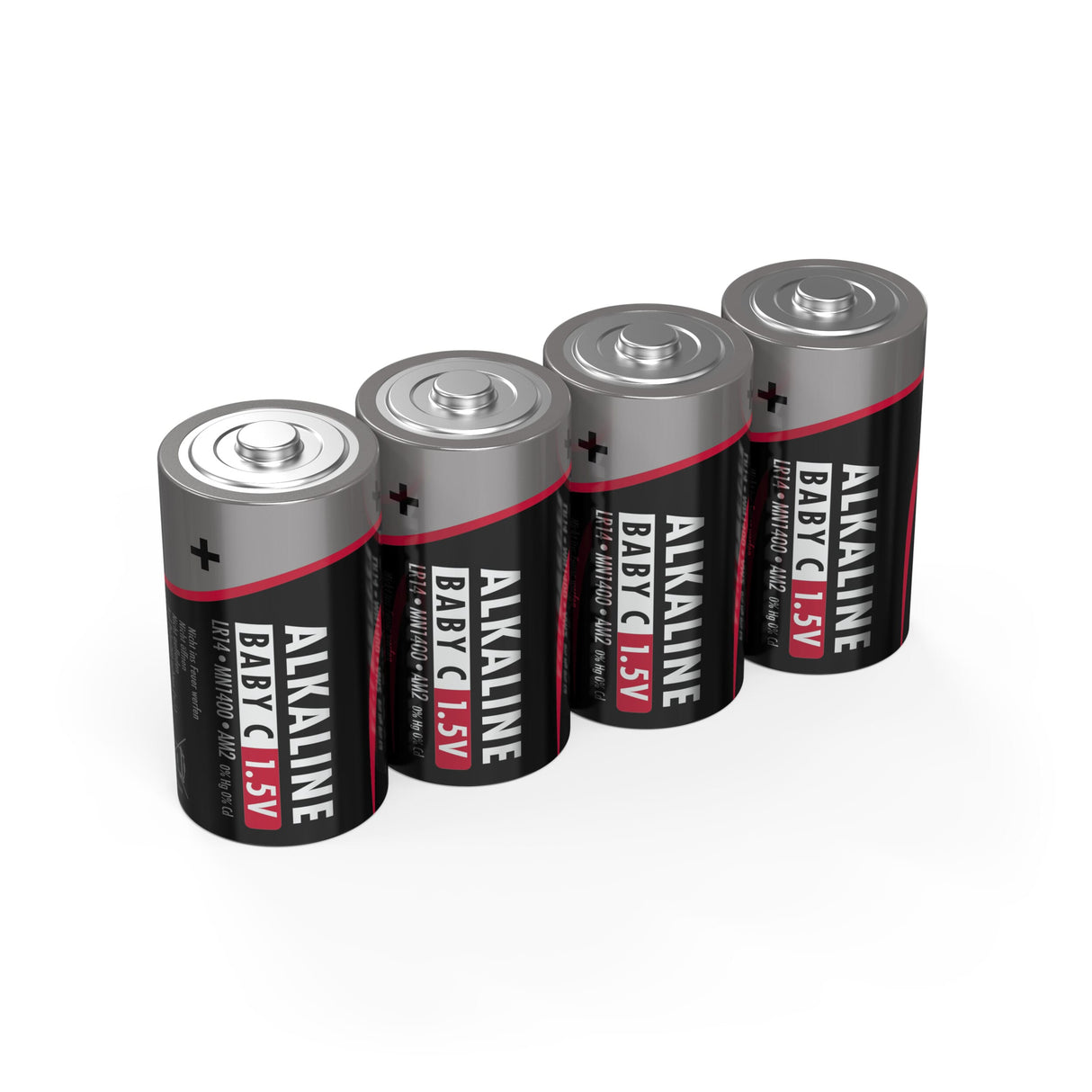 Ansmann alkaline batterij baby c lr14 4 pcs. krimpfolie
