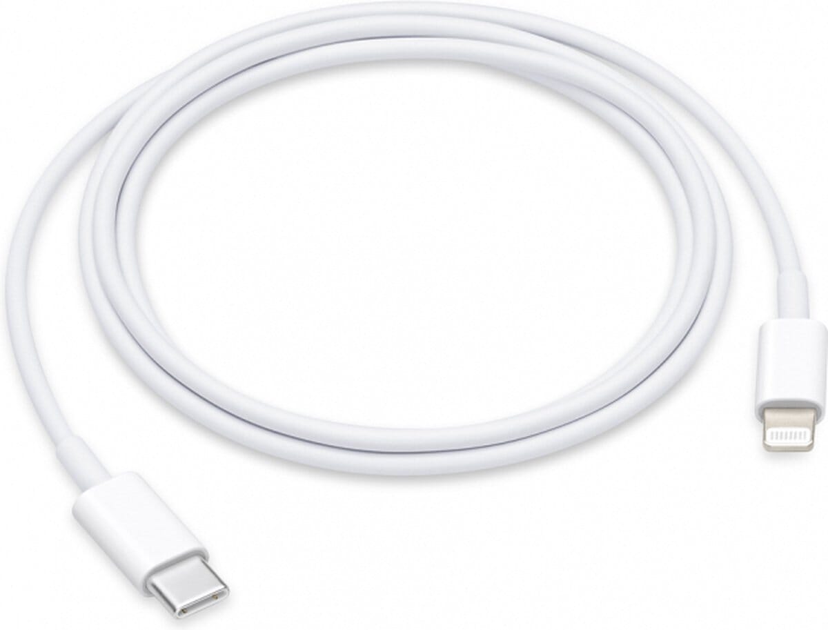 Apple lightning naar usb-c kabel 1 meter - wit