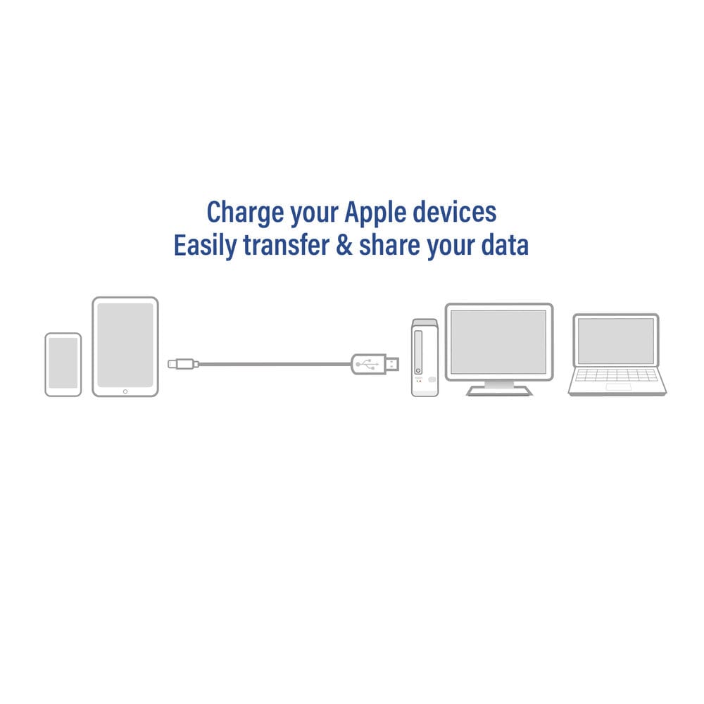 Act usb a naar lightning laad- en datakabel 1m mfi certified