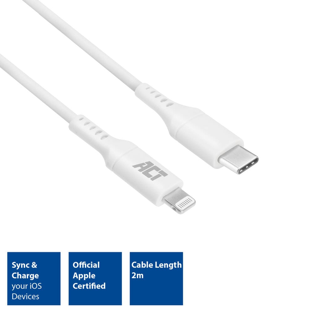 Act usb-c naar lightning laad- en datakabel 2m mfi certified