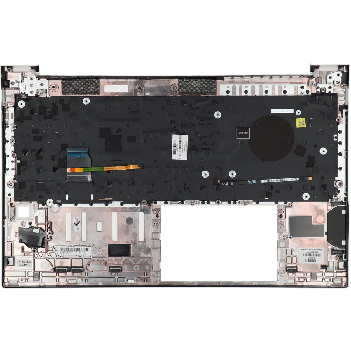 Hp laptop toetsenbord azerty be + top cover, backlit