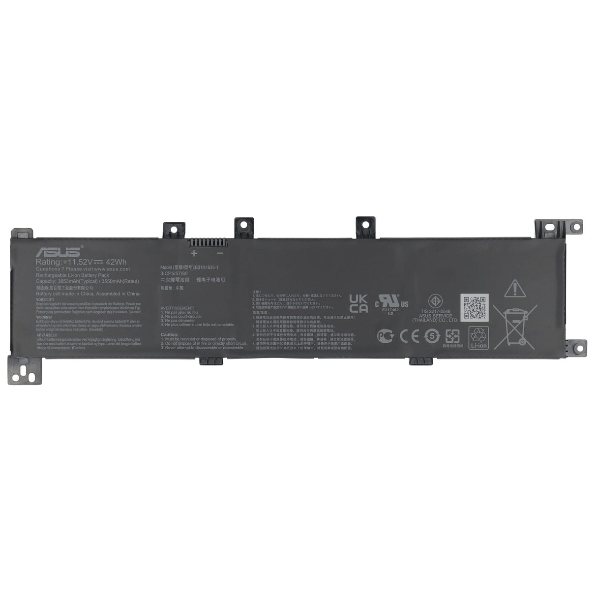 Asus laptop accu 3650mah