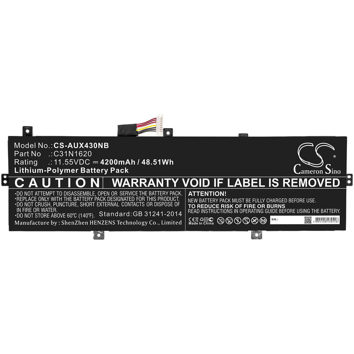 Replacement parts laptop accu