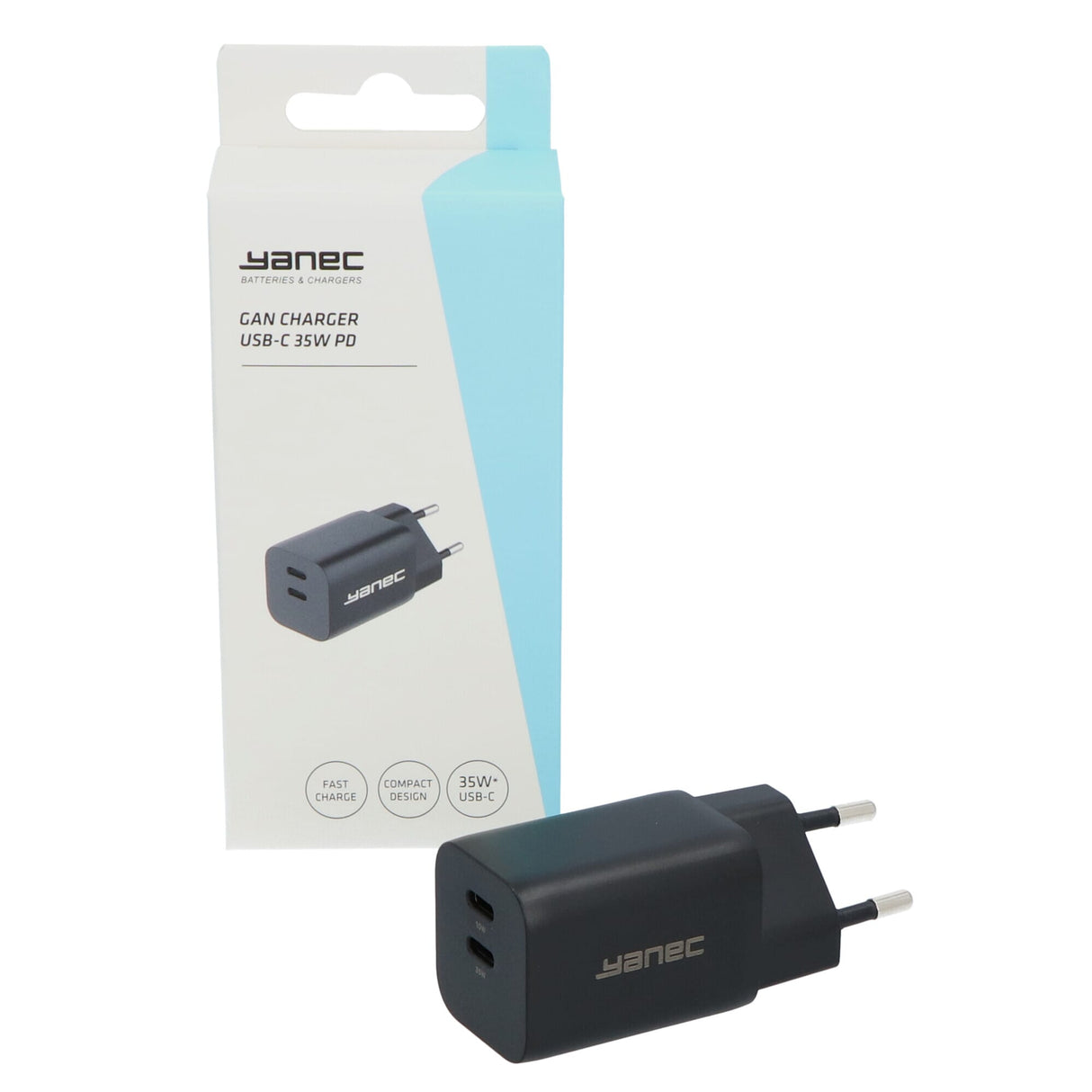 Yanec compacte gan lader usb-c 35w